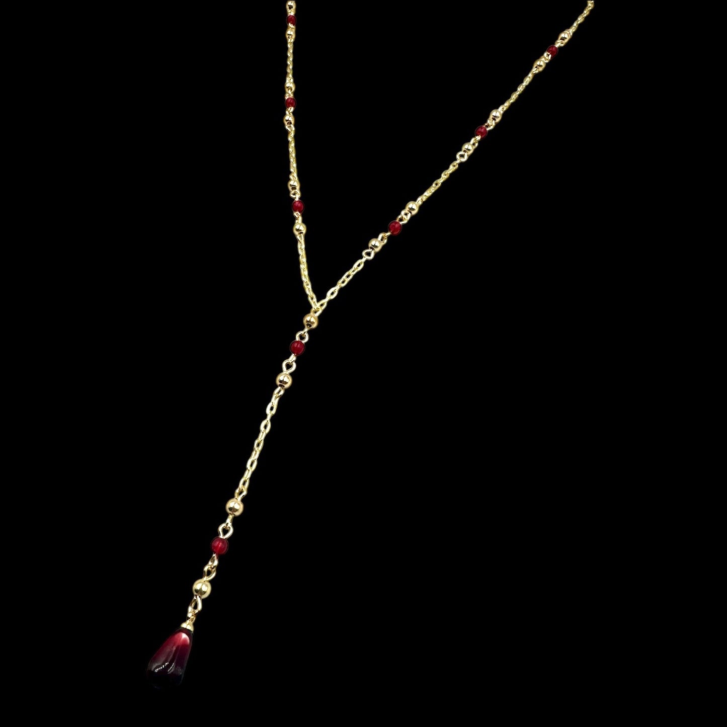 Persephone's Pomegranate & Seeds Charm Necklace