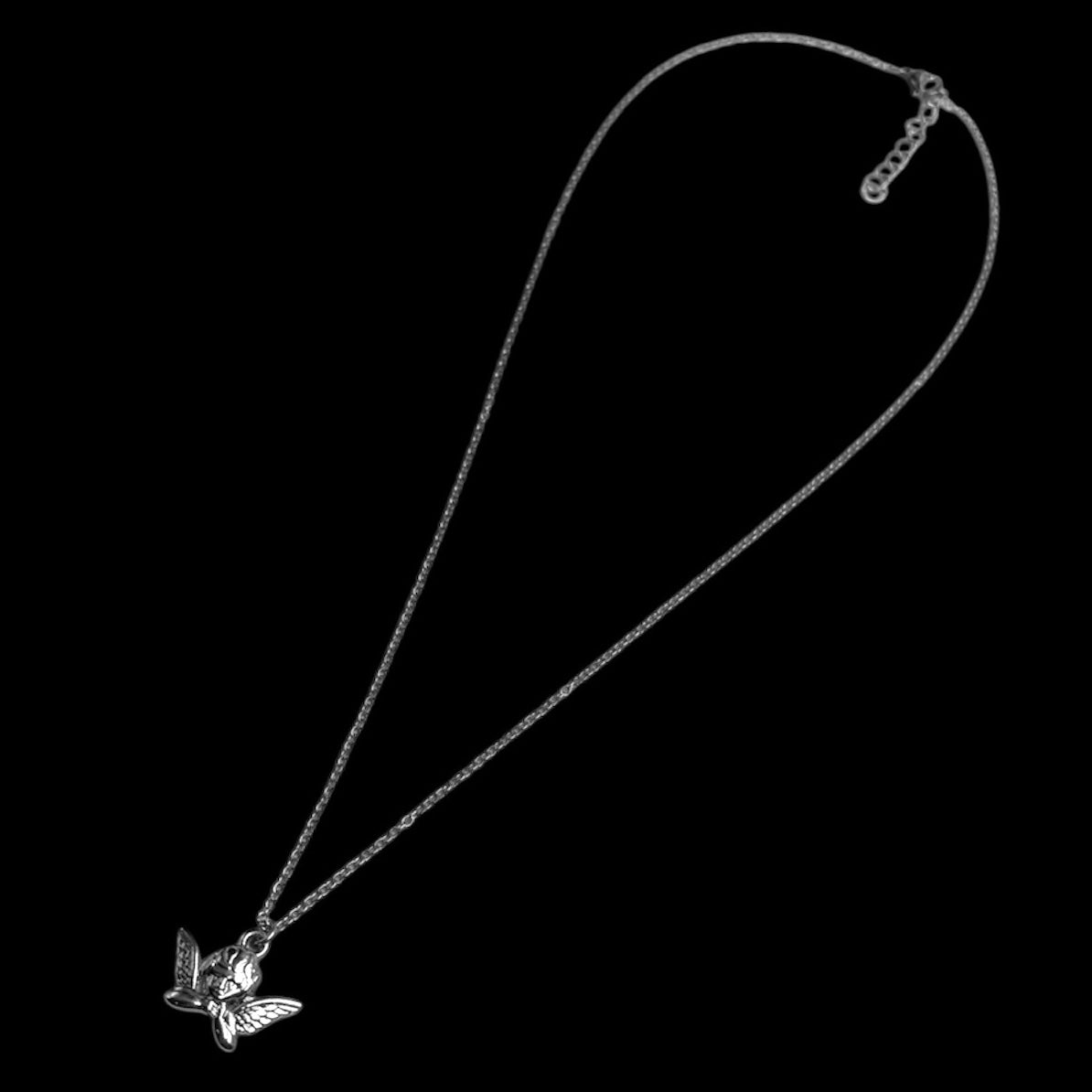 Silver Cherub Necklace