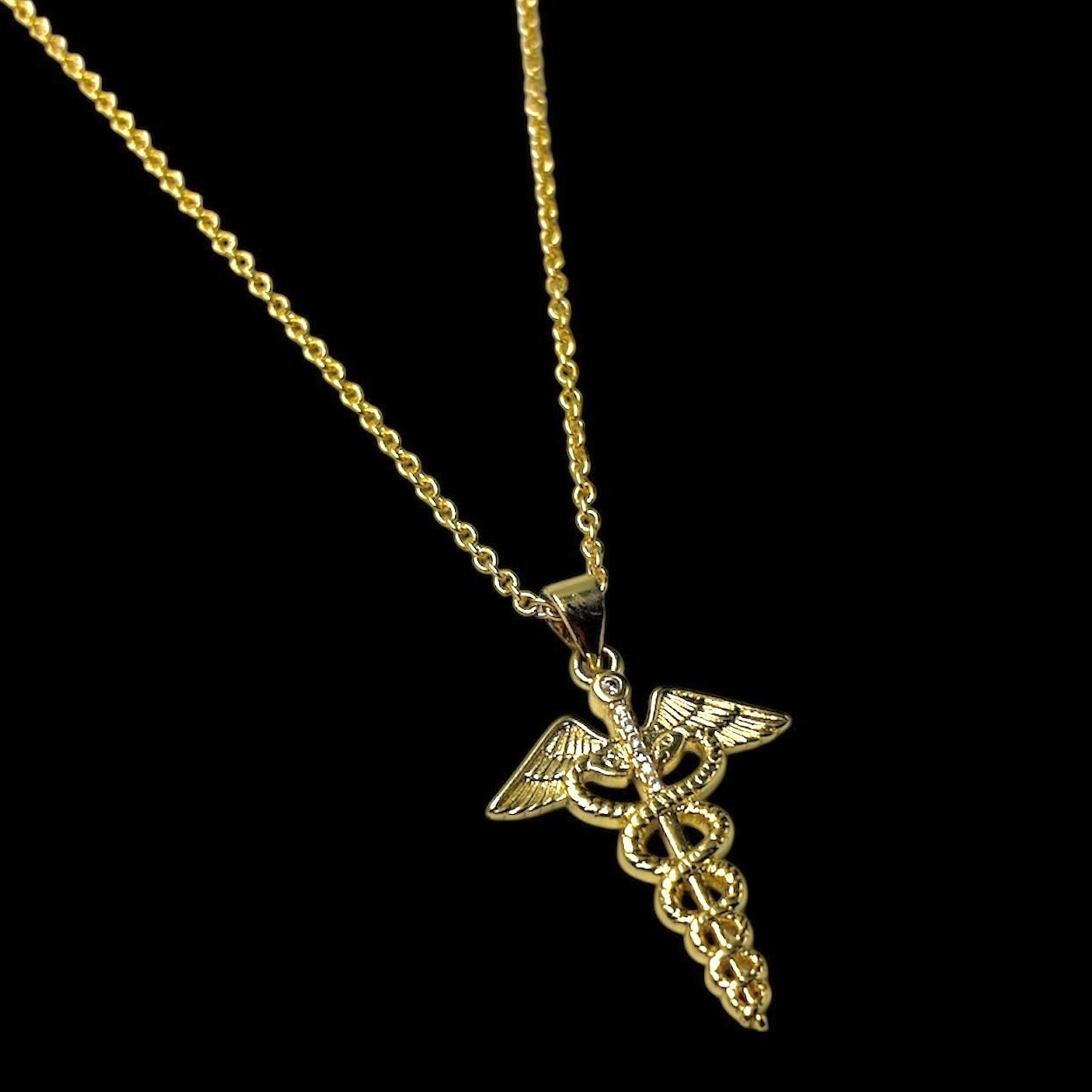 Hermes Caduceus Necklace