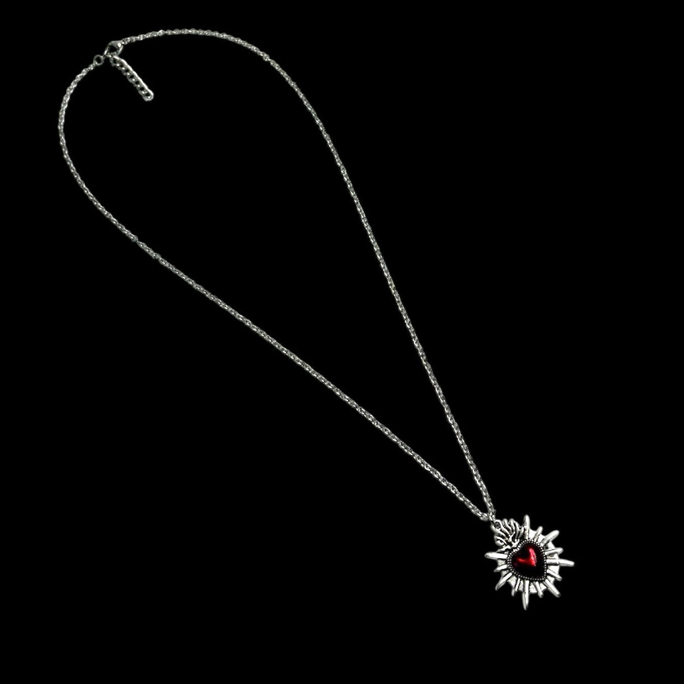 Spiked Sacred Heart Necklace