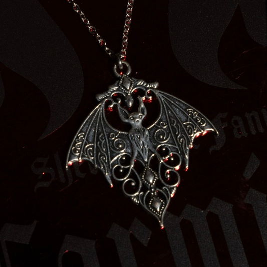 Victorian Bat Necklace