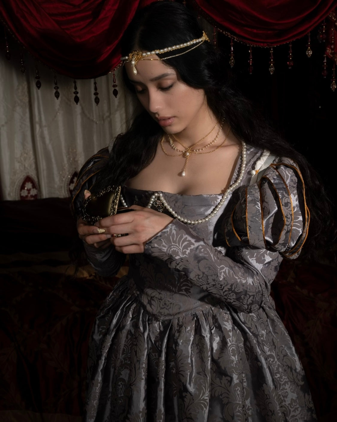 Elizabeta Headpiece Inspired Necklace