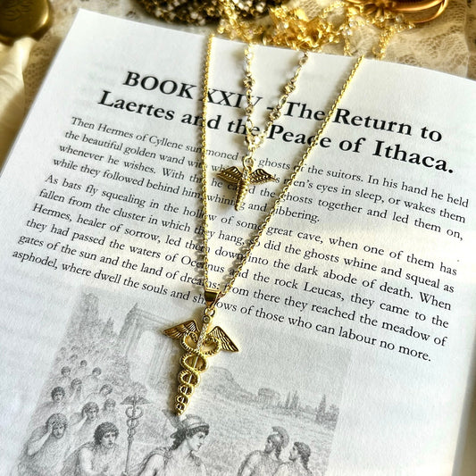 Hermes Caduceus Necklace