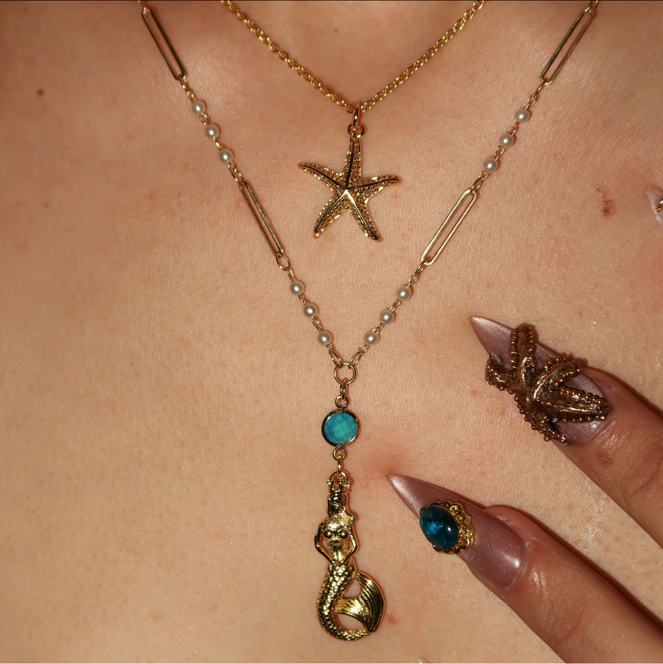 Gold Pearl Starfish Stack