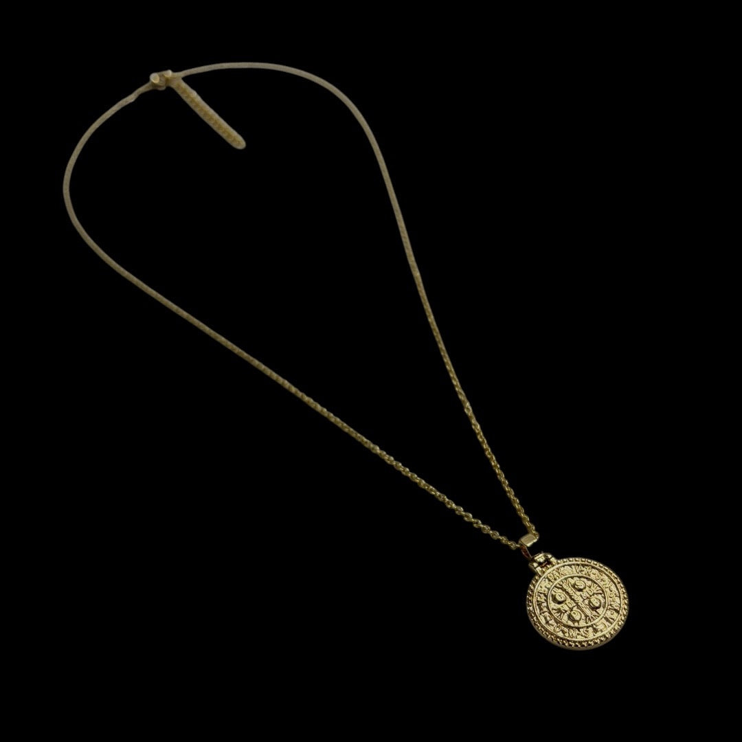 Gold Pirate Coin Necklace