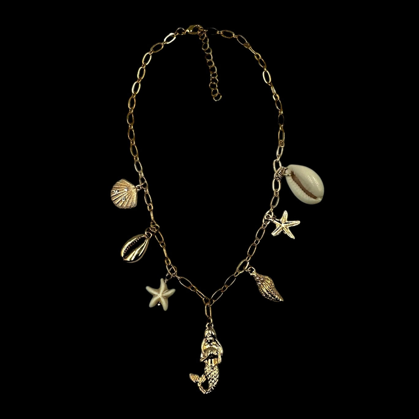 Siren Shell Charm Necklace