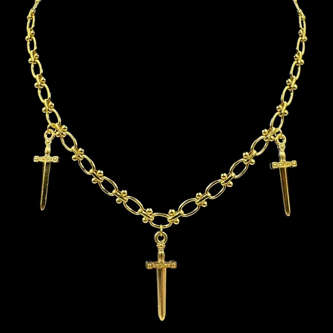Knights Sword Chain Link Choker