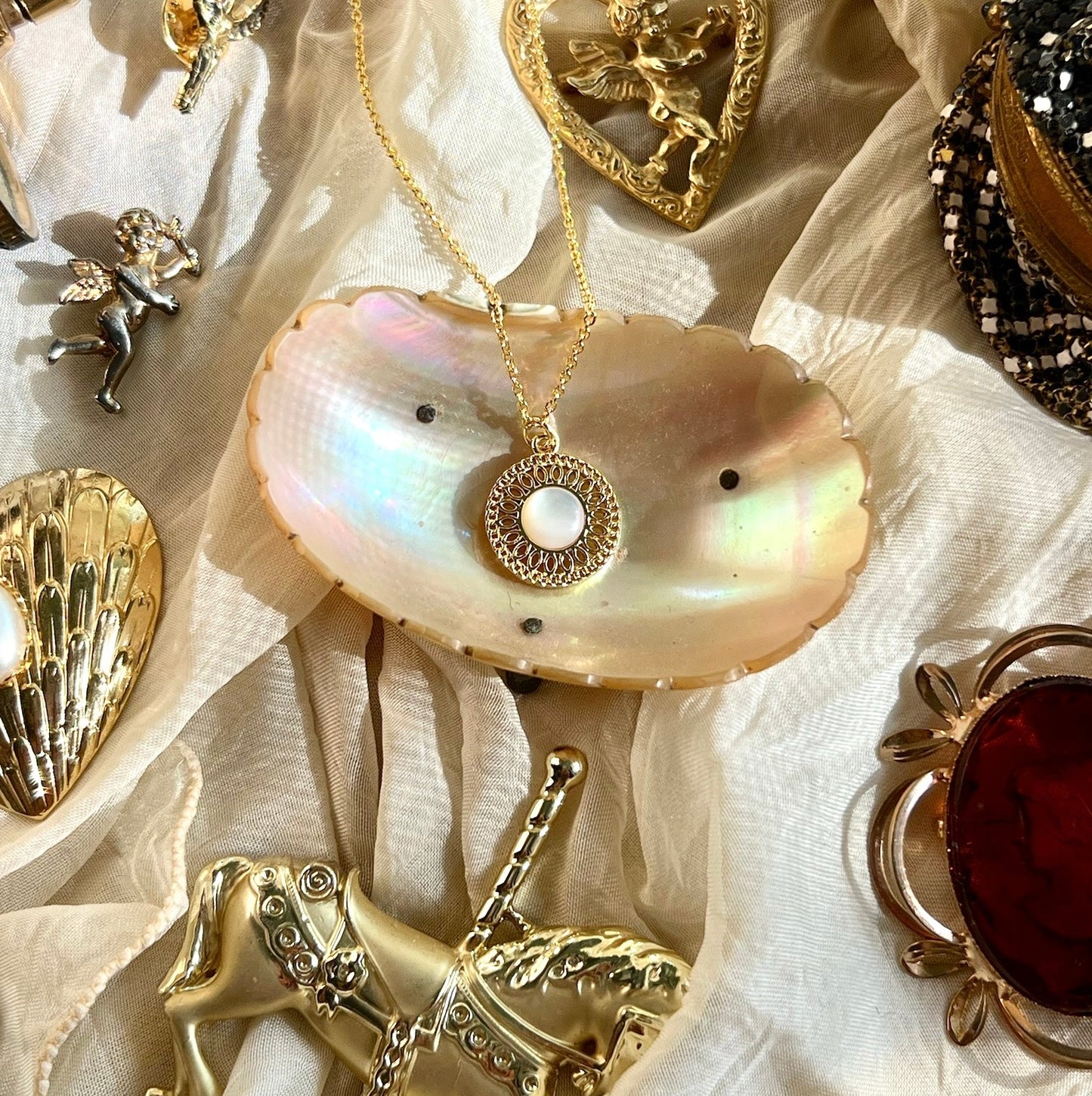 Artemis Full Moon Necklace