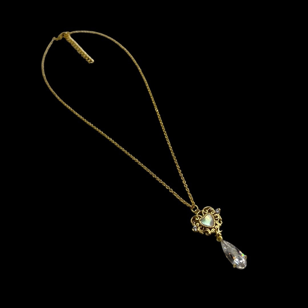 Gold Siren Enchanted Heart Necklace