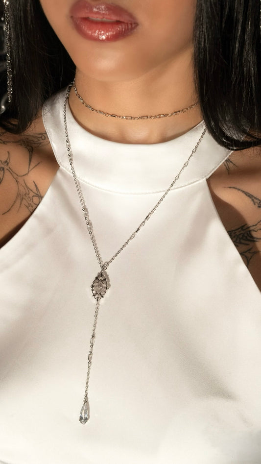 Dust Witch Droplet Lariat Necklace