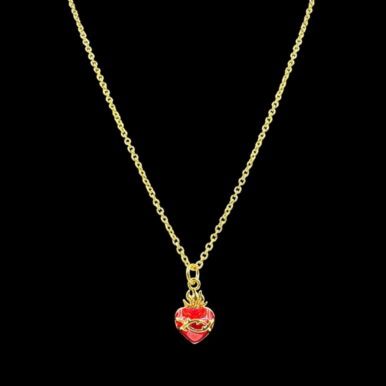 Mini Sacred Heart Necklace