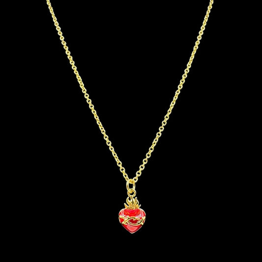 Mini Sacred Heart Necklace