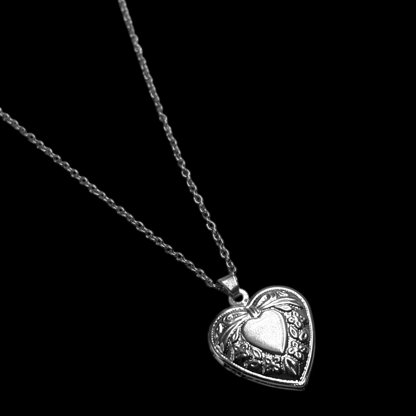 Silver Bow Locket