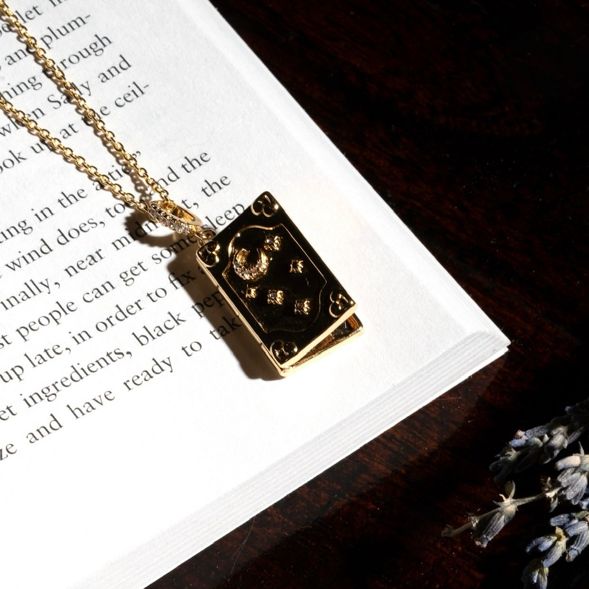 Gold Owen’s Spellbook Locket