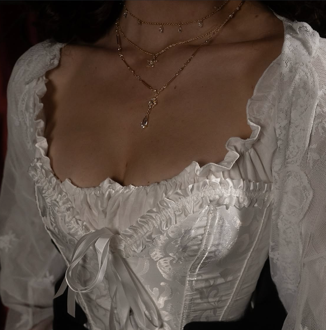 Christine Daaé Crystallized Flower Necklace
