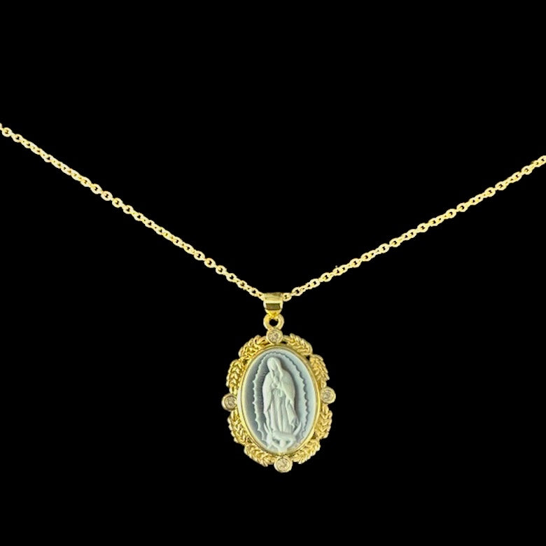 Lady Guadalupe Cameo Necklace