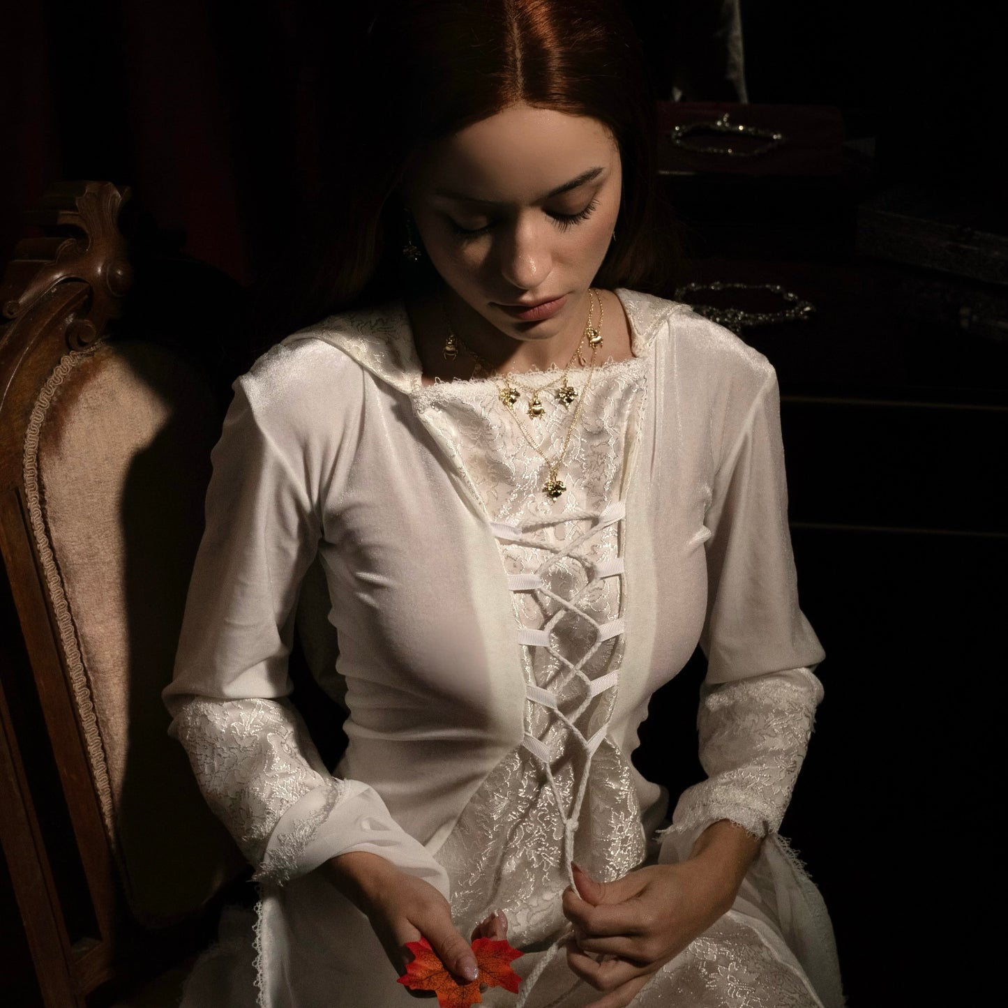 Elizabeth’s Leaf Necklace