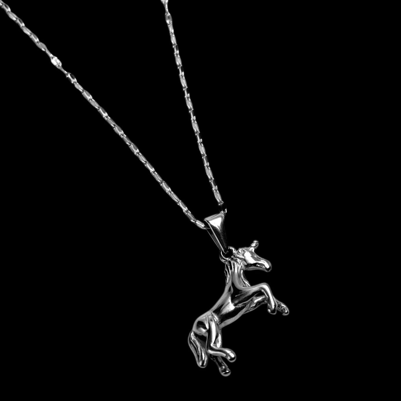 Silver Unicorn Necklace
