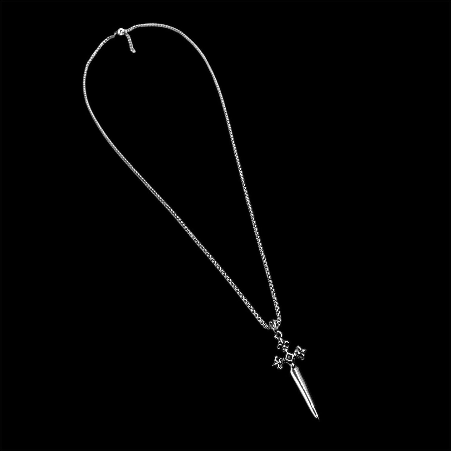 Black Jewel Dagger Necklace