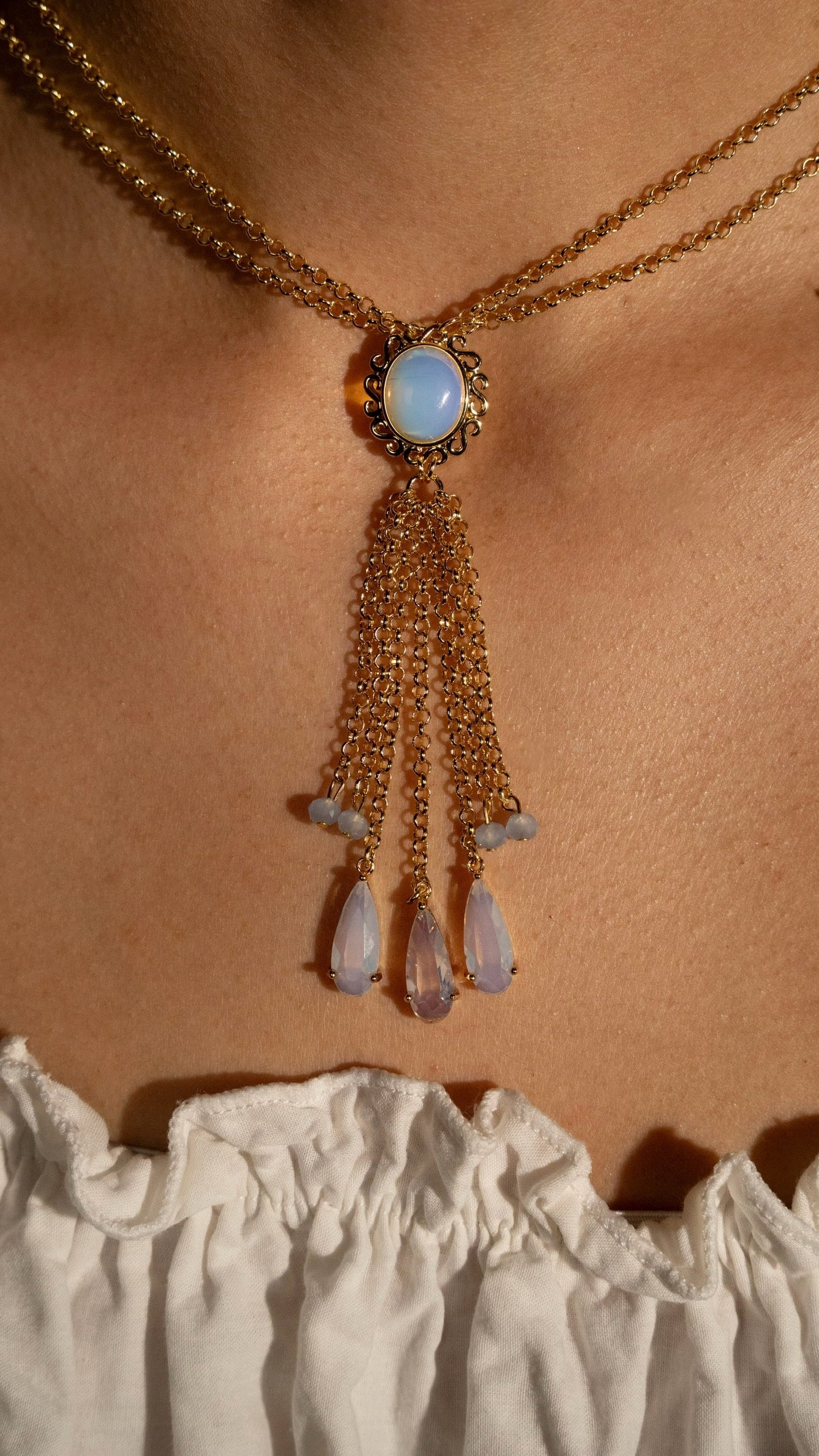 Elaine’s Wedding Moonstone Necklace