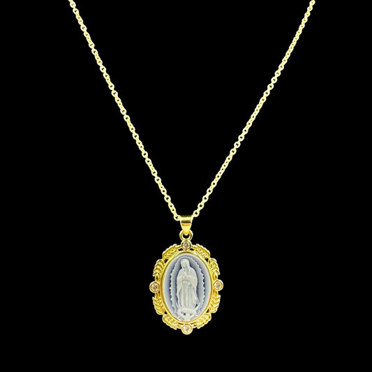 Lady Guadalupe Cameo Necklace