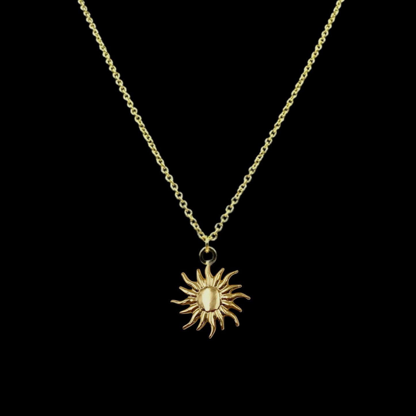 Gold Apollo Sun Necklace