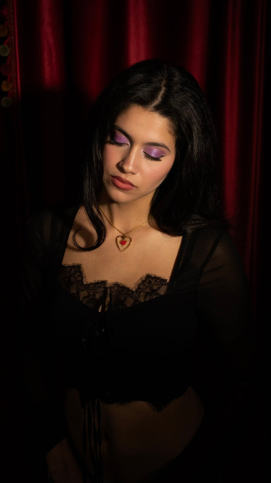 Elaine Double Heart Necklace