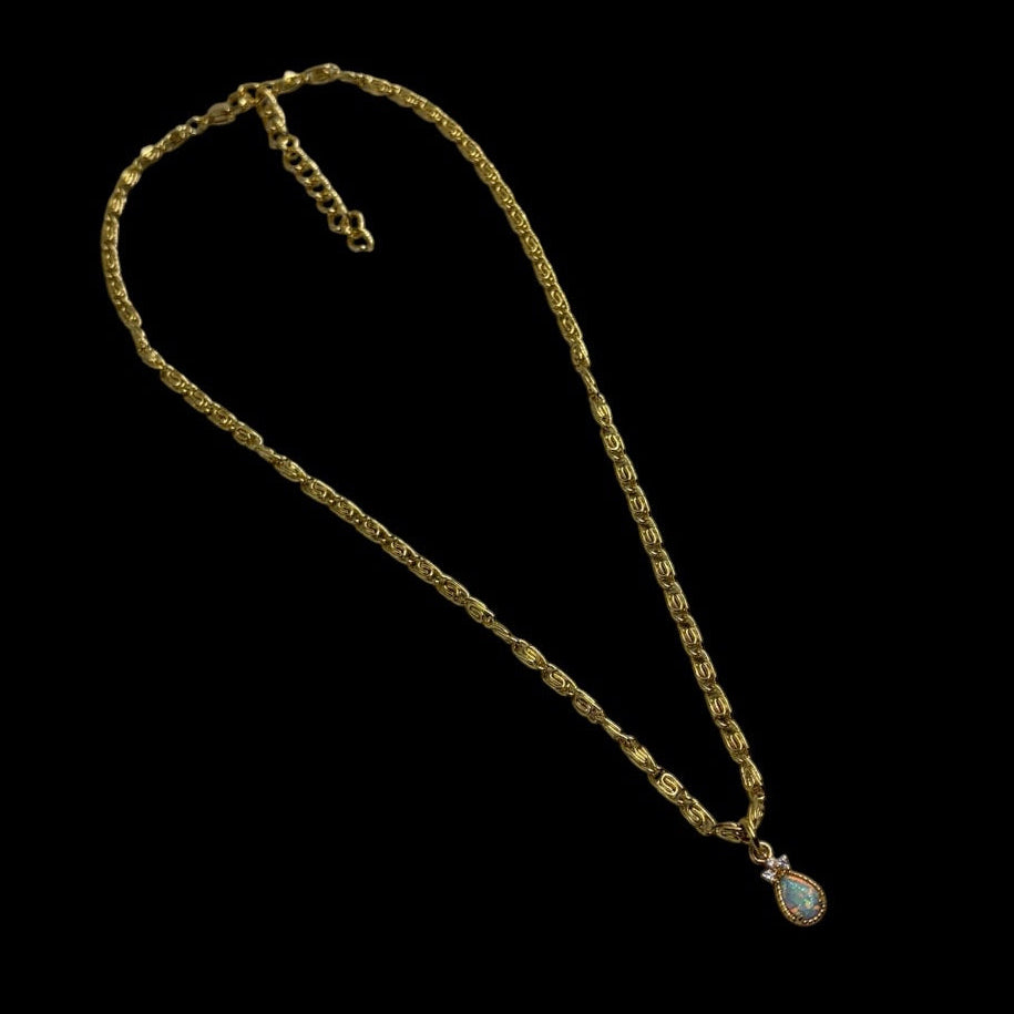 Gold Opal Siren Scales Choker