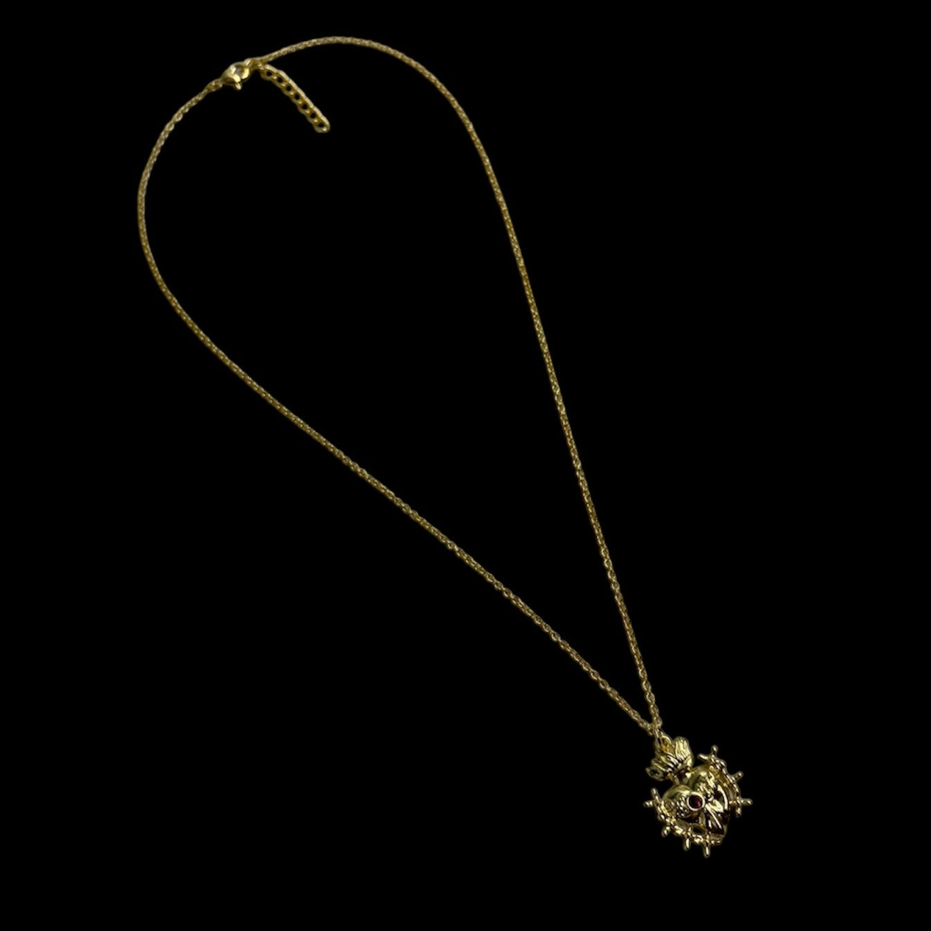 Seven Swords of Sorrow Heart Necklace