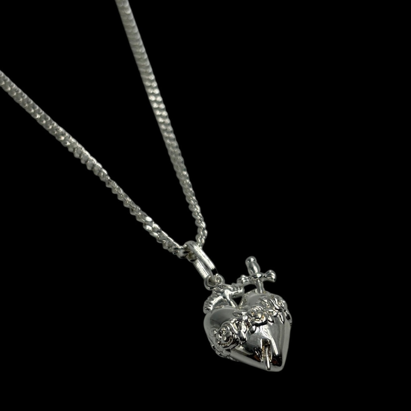 Mini Silver Immaculate Heart