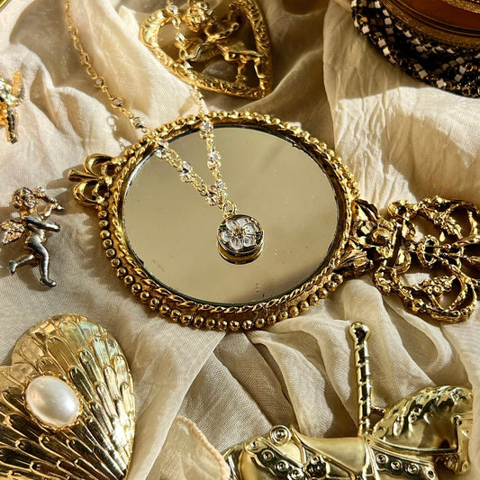Lotus Eater Crystal Chain Necklace