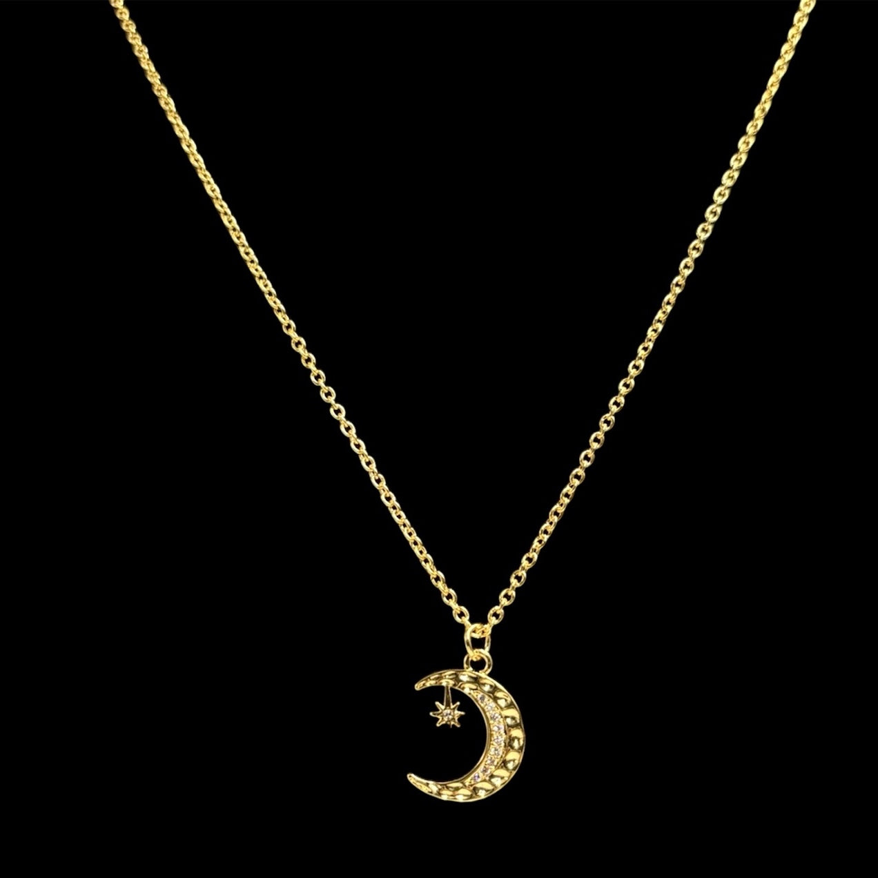 Gillian Owens Gold Crescent Moon Necklace