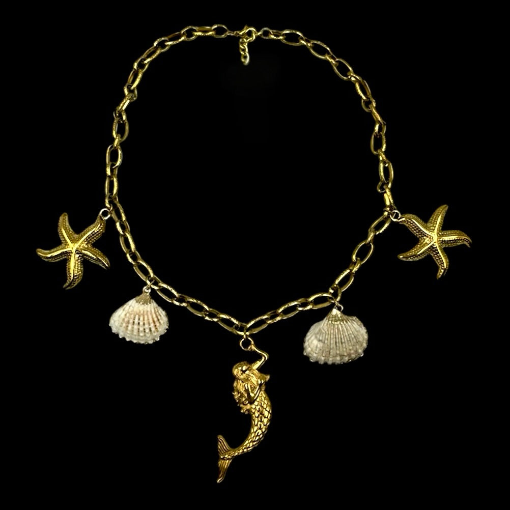 Swimming Siren Charm Necklace