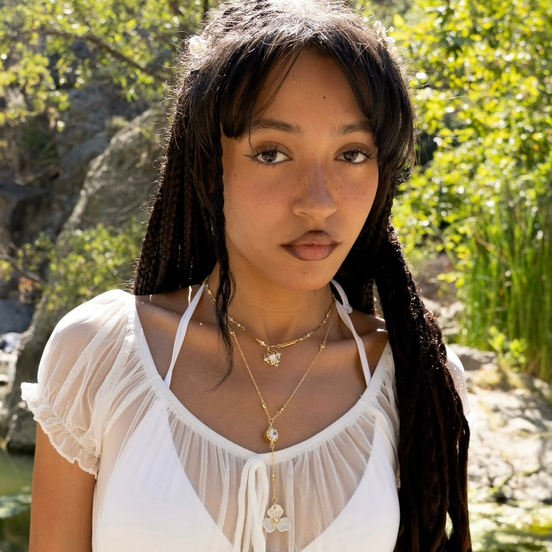 Nymphs Enchanted Heart Crystal Necklace