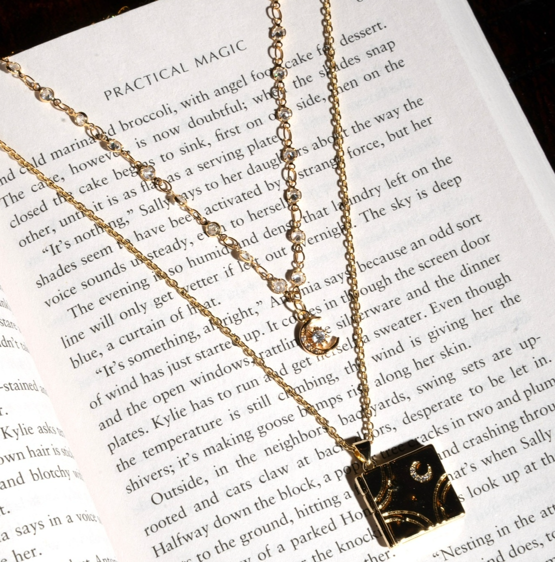 Gold Book of Shadows Locket