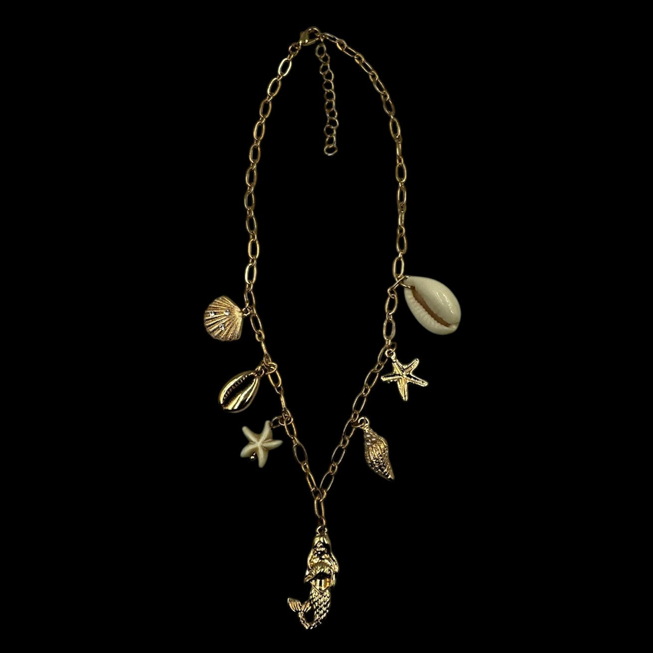 Siren Shell Charm Necklace