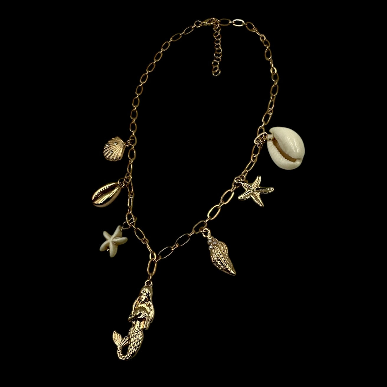 Siren Shell Charm Necklace