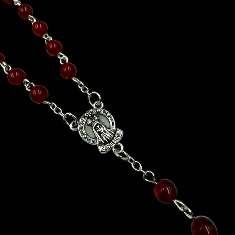 Blood Red Beaded Sword Rosary