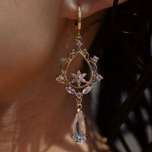 Ophelia Crystal droplet earrings