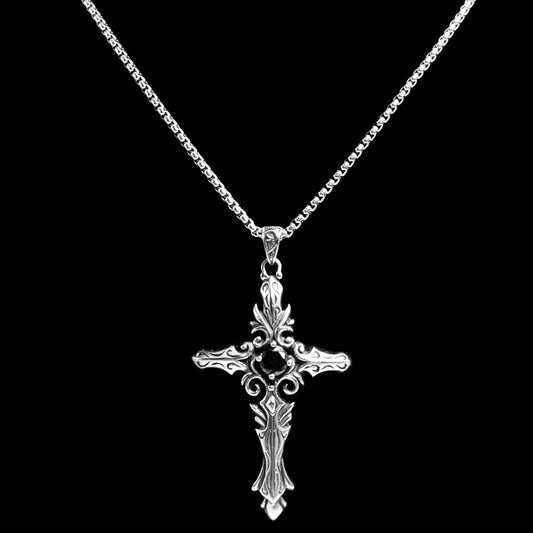 Black Jewel Cross Necklace