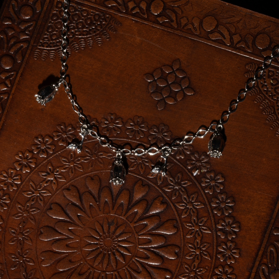 Silver Belladonna Charm Necklace