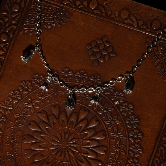 Silver Belladonna Charm Necklace