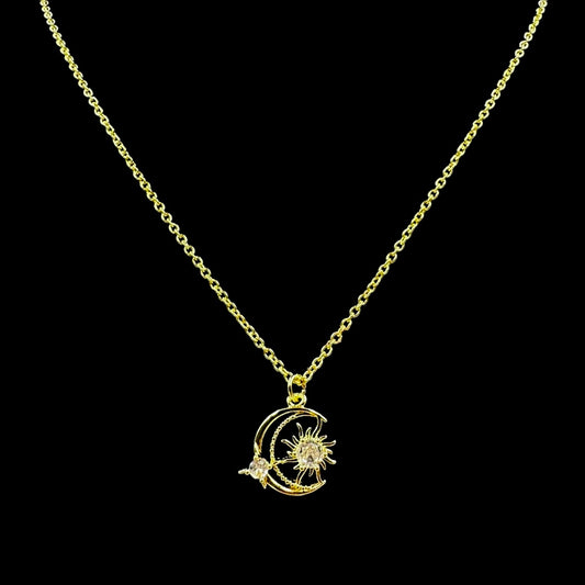 Artemis & Apollo Celestial Necklace