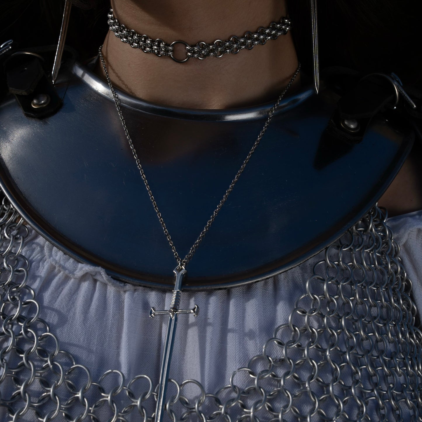 Silver Chainmail Choker