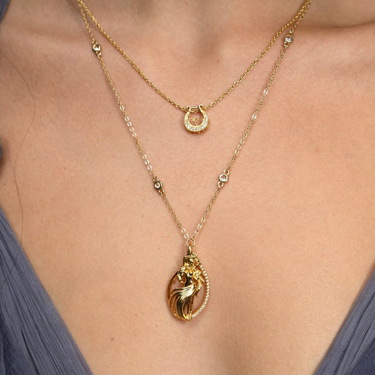 Circe’s Lyre Necklace