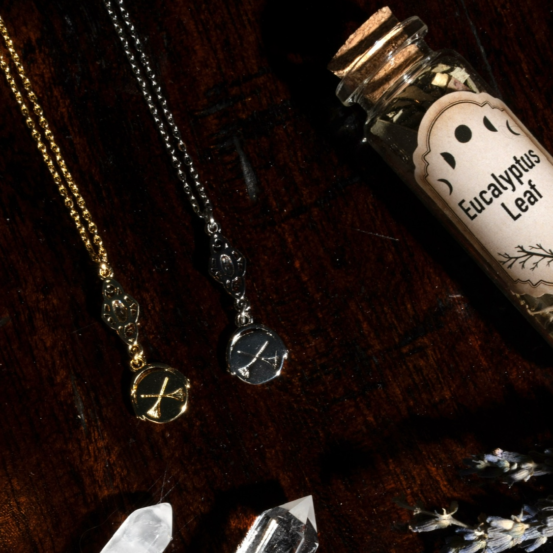 Witches Double Sided Coin Necklace