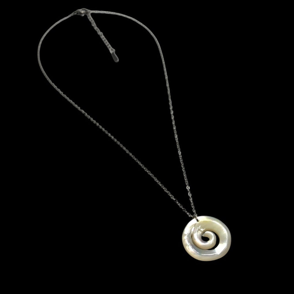 Silver Siren Spiral Necklace