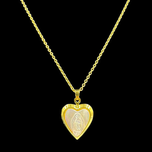 Lady Guadalupe Heart Locket