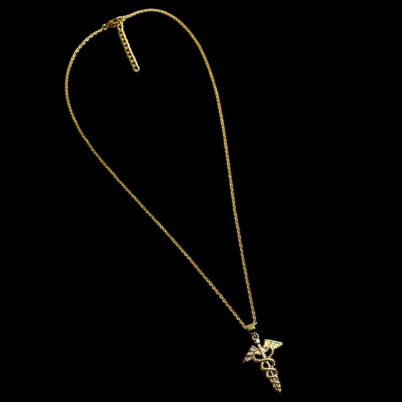 Hermes Caduceus Necklace