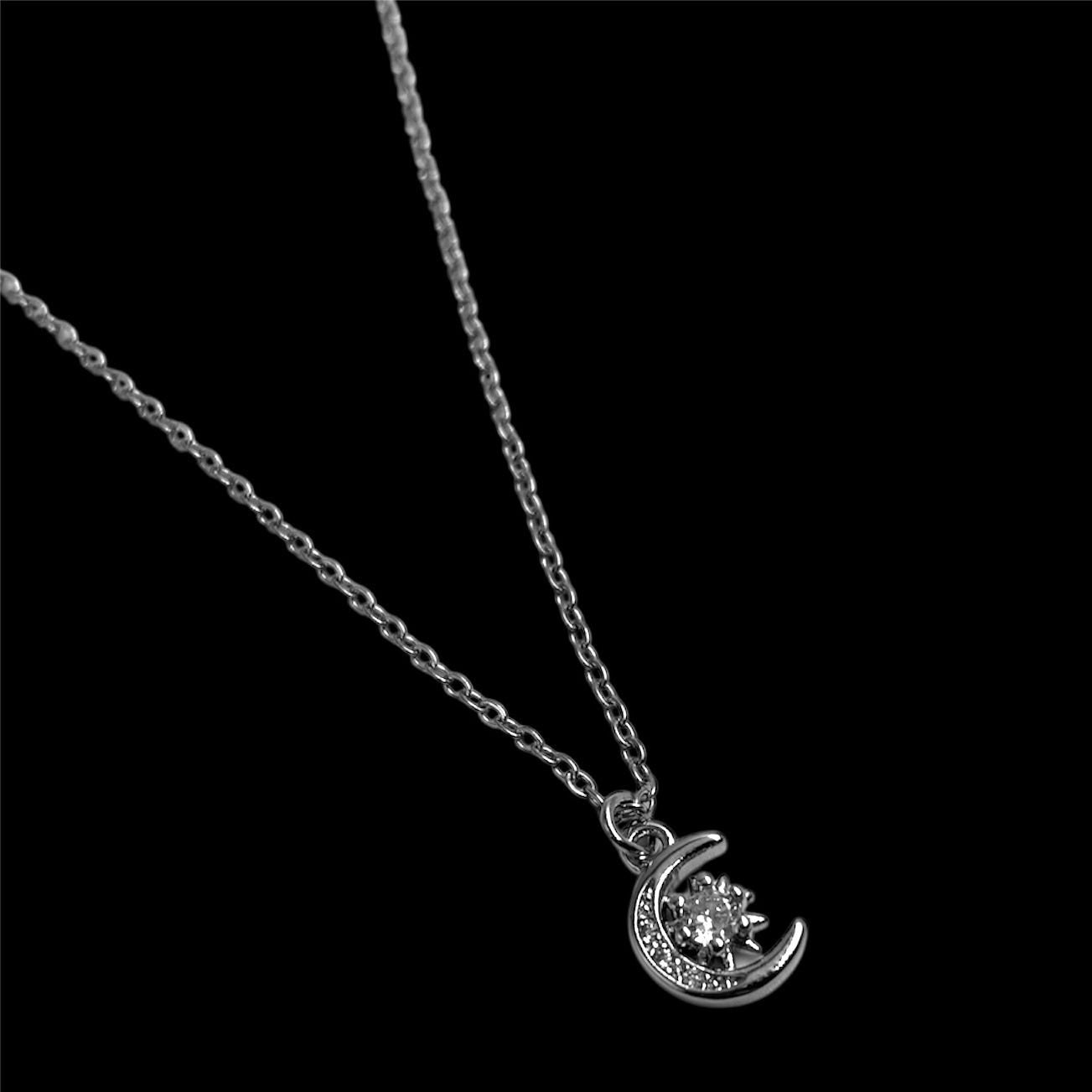 Mini Silver Artemis & Apollo Necklace